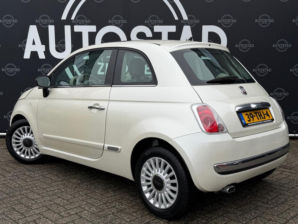 Fiat 500 1.2 Lounge Automaat / NL-Auto / Pano / APK / Airco, Auto's, Fiat, Euro 5, 4 cilinders, Wit, Origineel Nederlands