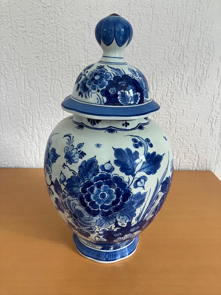 Delfts Blauwe Pul (Dekselvaas) , Antiek en Kunst, Ophalen of Verzenden
