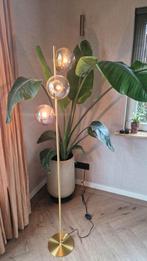 Vloerlamp glasbollen /goud, Huis en Inrichting, Ophalen, Minimalistisch modern, Zo goed als nieuw, Glas