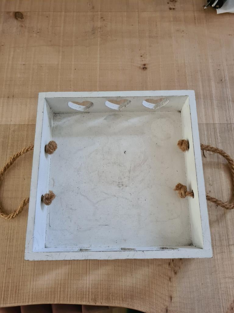 Dienblad, Huis en Inrichting, Woonaccessoires | Dienbladen, Ophalen, Gebruikt, Vierkant, Hout