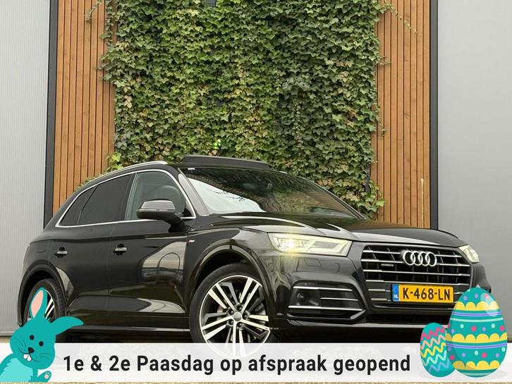 Audi Q5 50 TFSI e quattro S-Line|TREKHAAK|LEDER|LUCHTVERING, Auto's, Audi, Bedrijf, Te koop, Q5, 4x4, ABS, Achteruitrijcamera