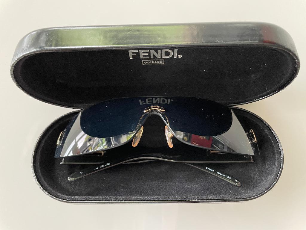 vintage classic Fendi occhiali Col. 300, Overige merken, Gebruikt, Zonnebril, Zwart