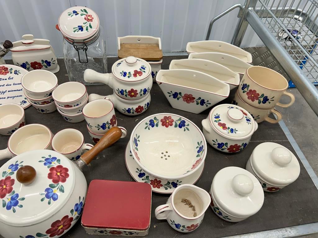 Groot Servies Boeket / Boerenbont - Diverse onderdelen, Gebruikt, Div, Ophalen of Verzenden, Div