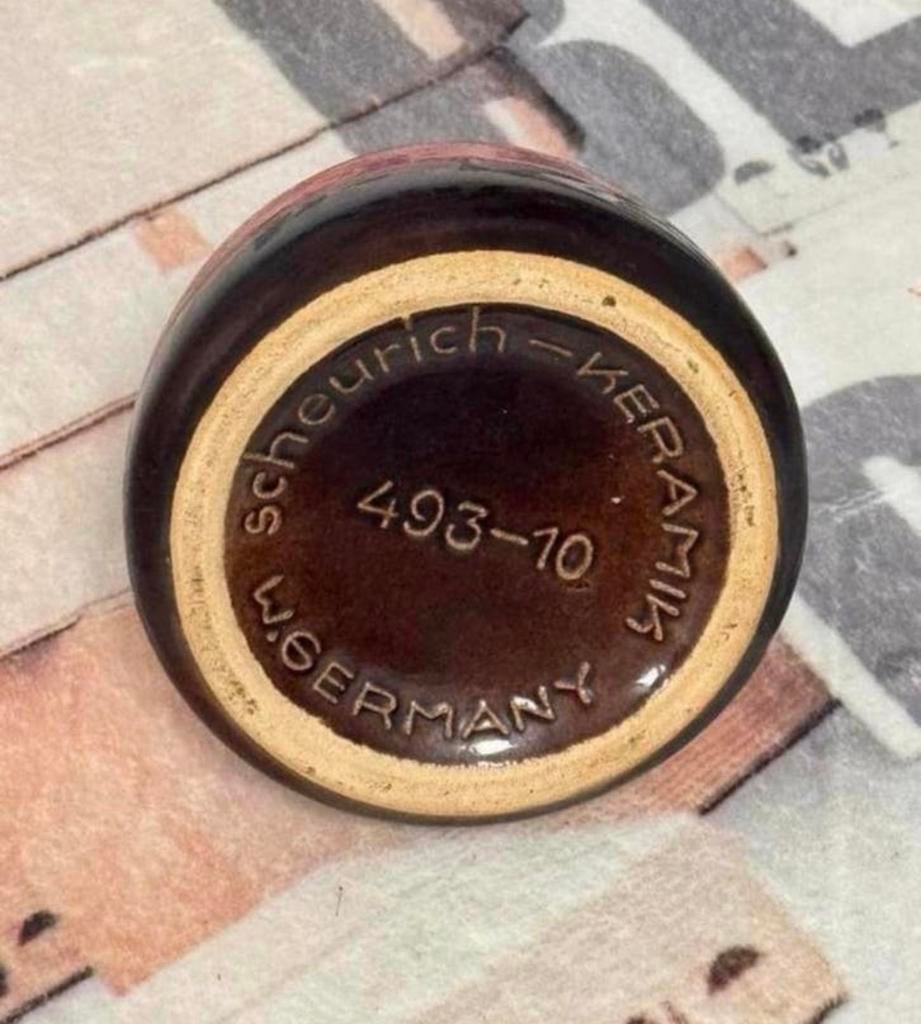 Vintage Kan Vaas Scheurich Keramik West-Germany van Keramiek, Ophalen of Verzenden