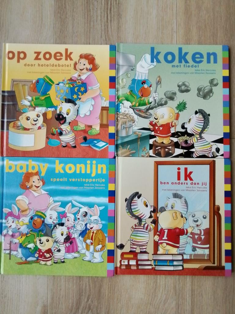 Zgan 4 hoteldebotel kinderboeken met kleurrijke illustraties, 5 of 6 jaar, Fictie algemeen, Jongen of Meisje, Ophalen of Verzenden
