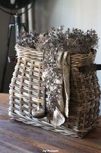 Vensterbankmand / mand met lederen handvat, Www.jufbrocante.nl, Www.jufbrocante.nl, Nieuw, Ophalen of Verzenden