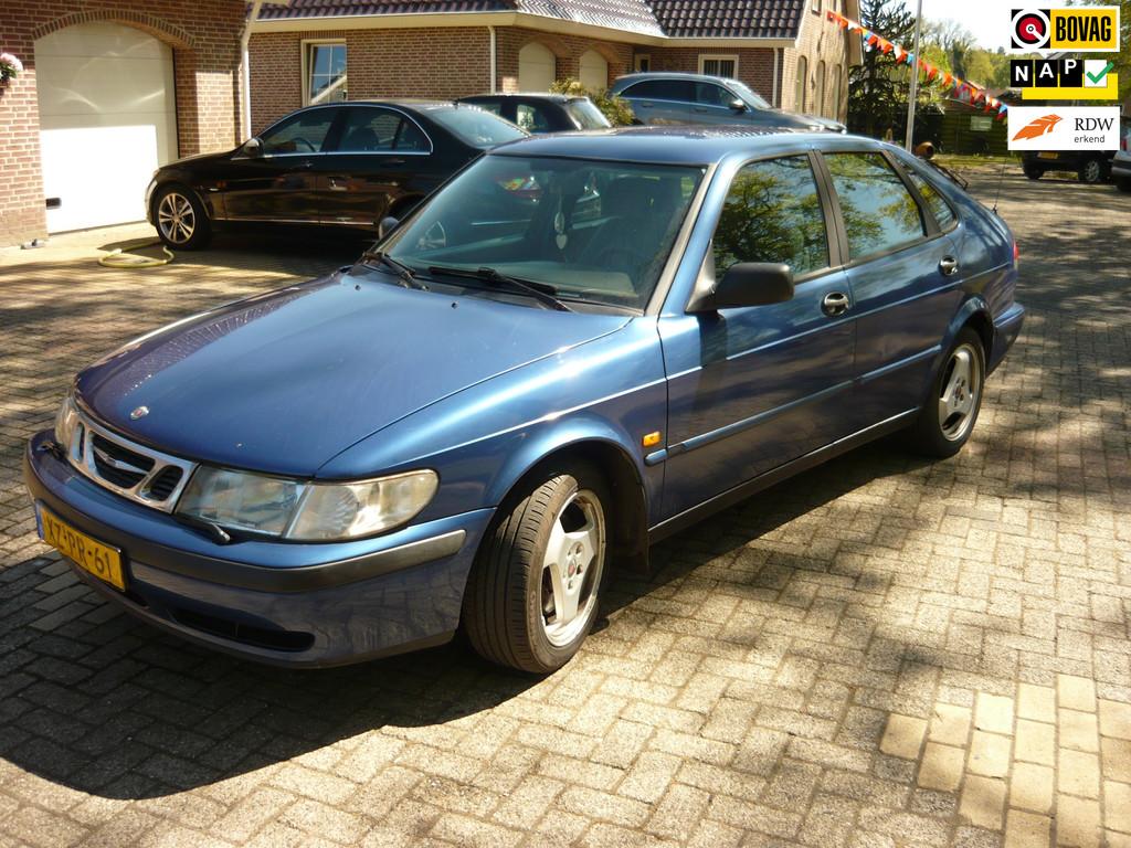 Saab 9-3 2.0 S, Auto's, Saab, Stof, Gebruikt, 4 cilinders, Blauw