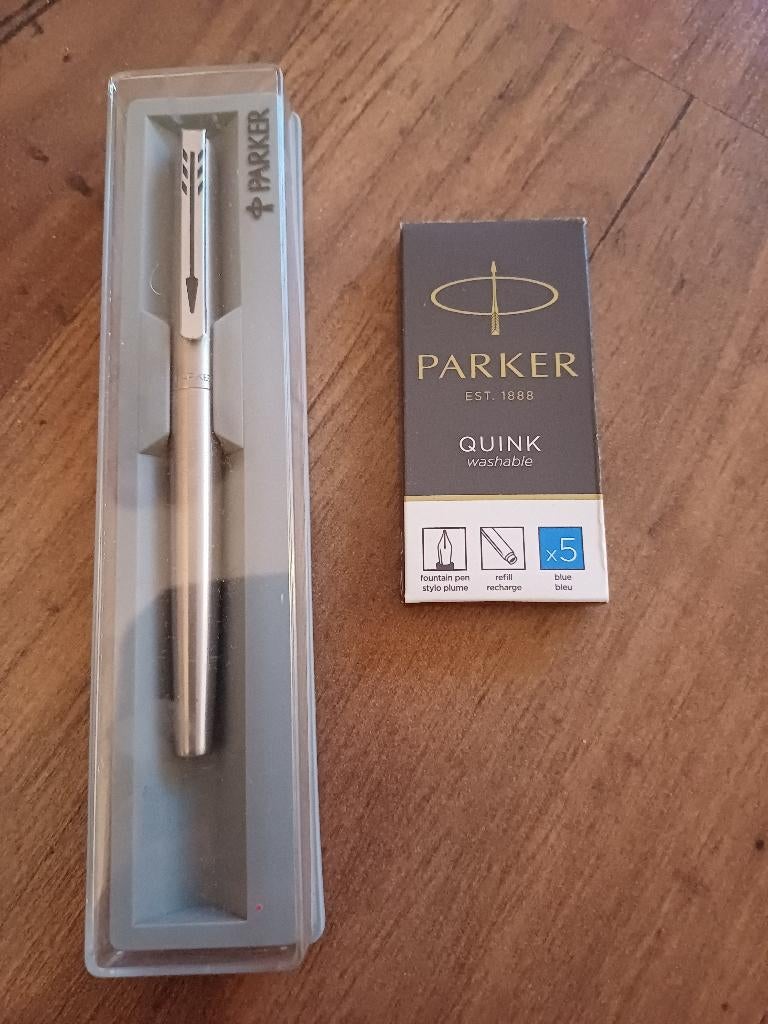 Parker vulpen met vullingen, Verzamelen, Pennenverzamelingen, Parker, Met doosje, Ophalen of Verzenden, Zo goed als nieuw