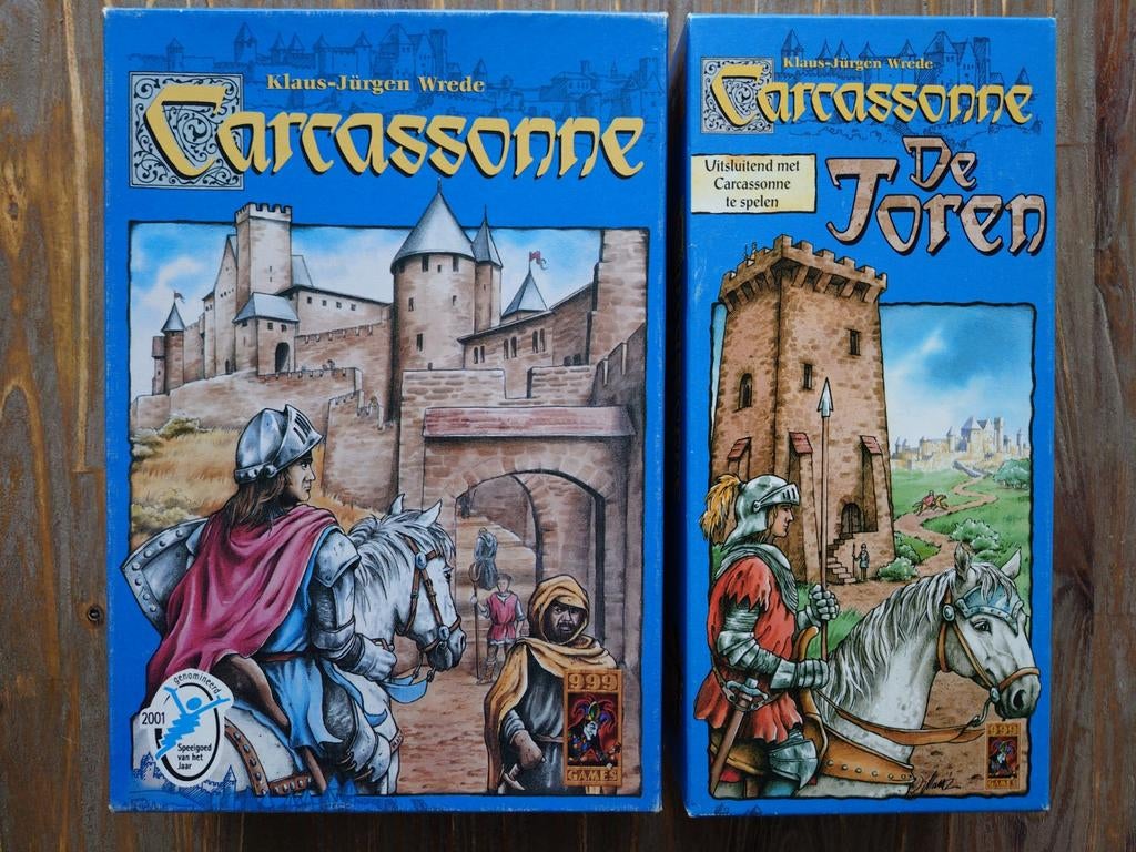 Carcassone met uitbreiding de toren, Hobby en Vrije tijd, Gezelschapsspellen | Bordspellen, Vijf spelers of meer, Ophalen of Verzenden