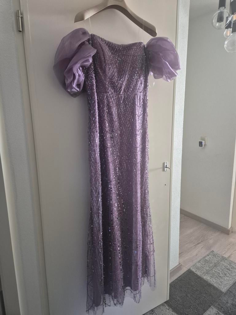 Avondjurk, Kleding | Dames, Gelegenheidskleding, Ophalen of Verzenden, Zo goed als nieuw, Maat 42/44 (L), Galajurk