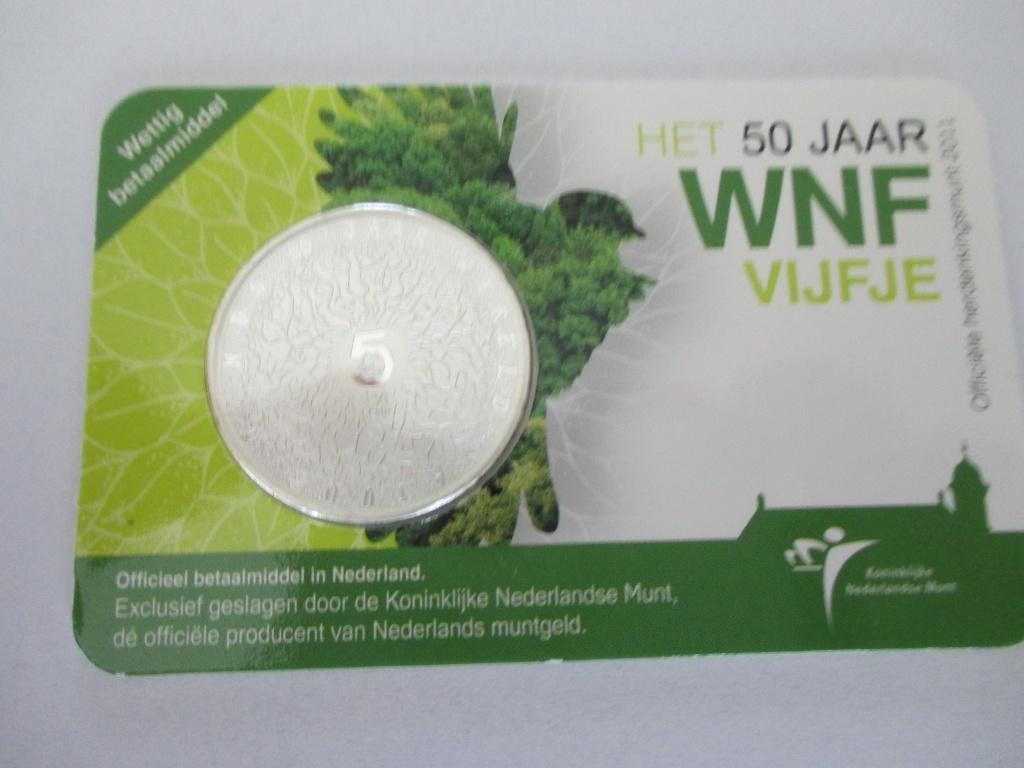 Coincard Wereld Natuur Fonds vijfje 2011, Postzegels en Munten, Munten | Nederland, Ophalen of Verzenden, Koningin Beatrix, Euro's
