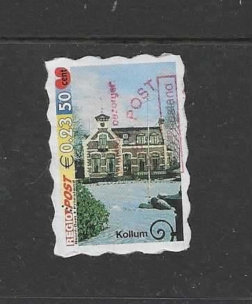 REGIOPOST NOF -  WESTENSTEIJN -23-50 - GEEL-BLAUW+POMPEBLED, Ophalen of Verzenden, Na 1940, Gestempeld