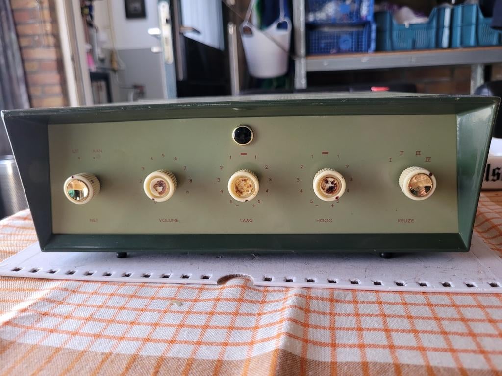 Vintage Philips HF302 Versterker - Klassieke Audio, Overige merken, Gebruikt, Ophalen of Verzenden, Minder dan 60 watt