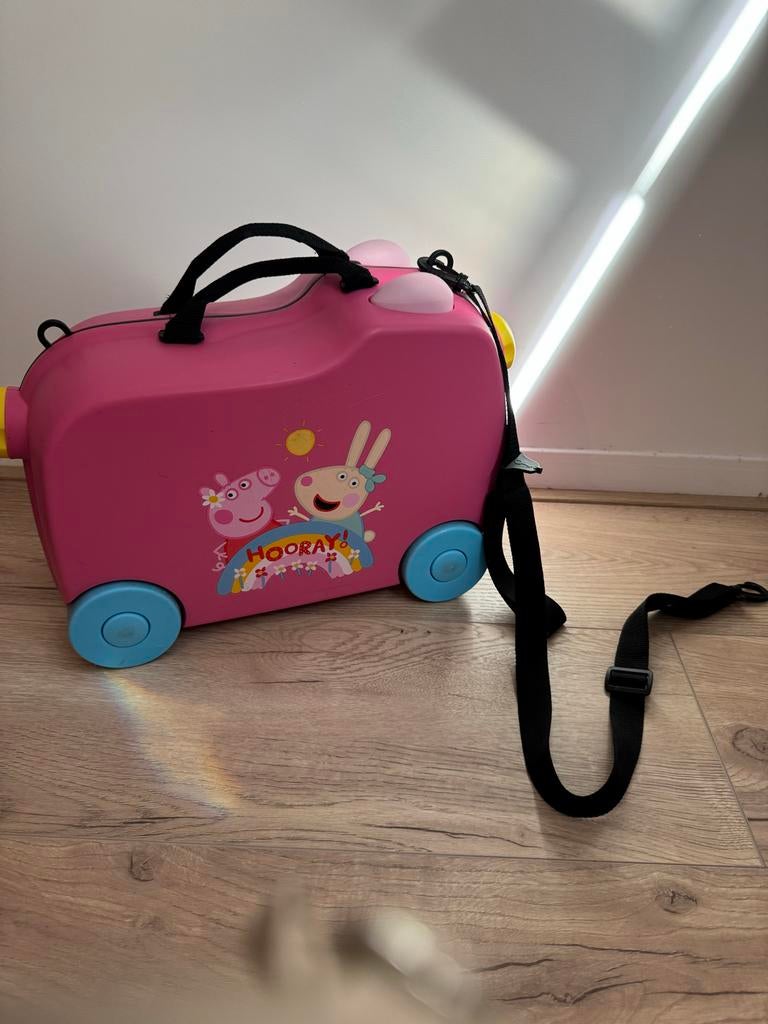 Peppa Pig kinderkoffer roze, 40 tot 60 cm, Gebruikt, 20 tot 30 cm, Minder dan 35 cm