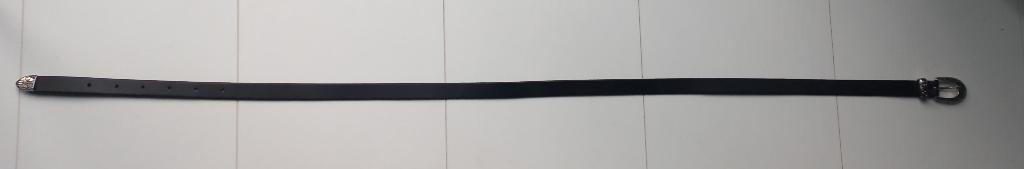 Zwarte leren riem van Costes met mooie bewerkte gesp, Kleding | Dames, Riemen en Ceinturen, Minder dan 3 cm, 90 tot 100 cm, Tailleriem