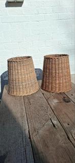 Twee rieten kappen voor lamp of als bloempot, Ophalen, Rond, 25 tot 50 cm