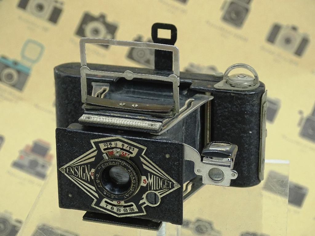 Houghton Ensign Midget  kleine mini balgcamera, Audio, Tv en Foto, Fotocamera's Analoog, Ophalen of Verzenden, Zo goed als nieuw