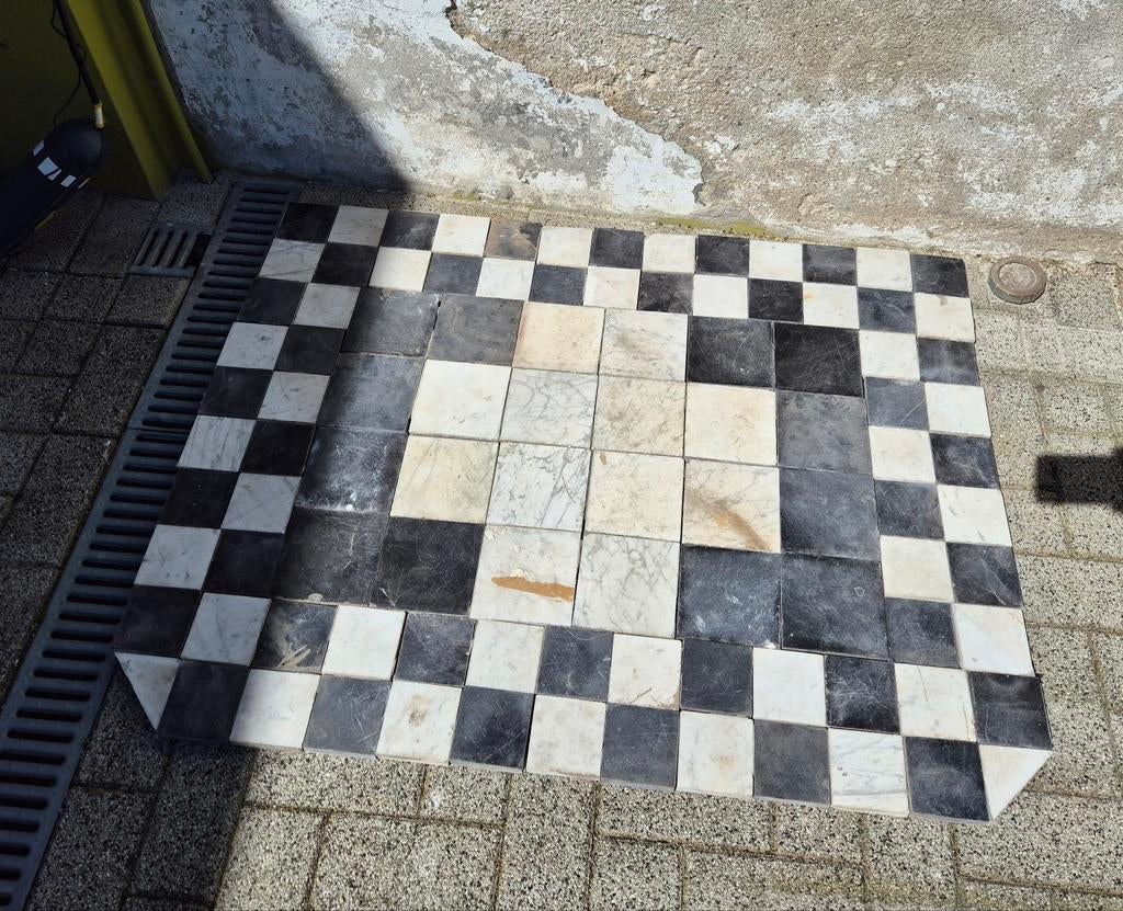 Marmer en hardsteen tegels, Ophalen, Gebruikt, Natuursteen, Terrastegels