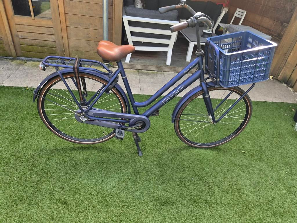 BSP Transportfiets - Blauw, Terugtraprem, Gebruikt, Versnellingen, 50 tot 53 cm