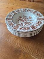 6 diepe borden Engels Myott Melody 1982, Ophalen of Verzenden