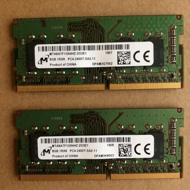 Micron 16GB (2x8GB) DDR4 SODIMM RAM 2400MHz, Gebruikt, DDR4, Ophalen of Verzenden, 2400MHz