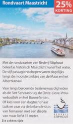 Rondvaart Maastricht - Rederij Stiphout 25% kortingsbon, Tickets en Kaartjes, Kortingen en Cadeaubonnen, Drie personen of meer