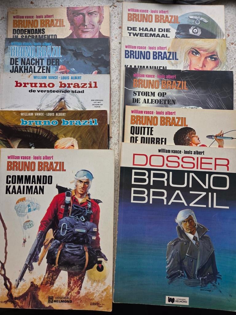 bruno brazil 1 t/m 10, Complete serie of reeks, Verzenden, Gelezen, W. Vance