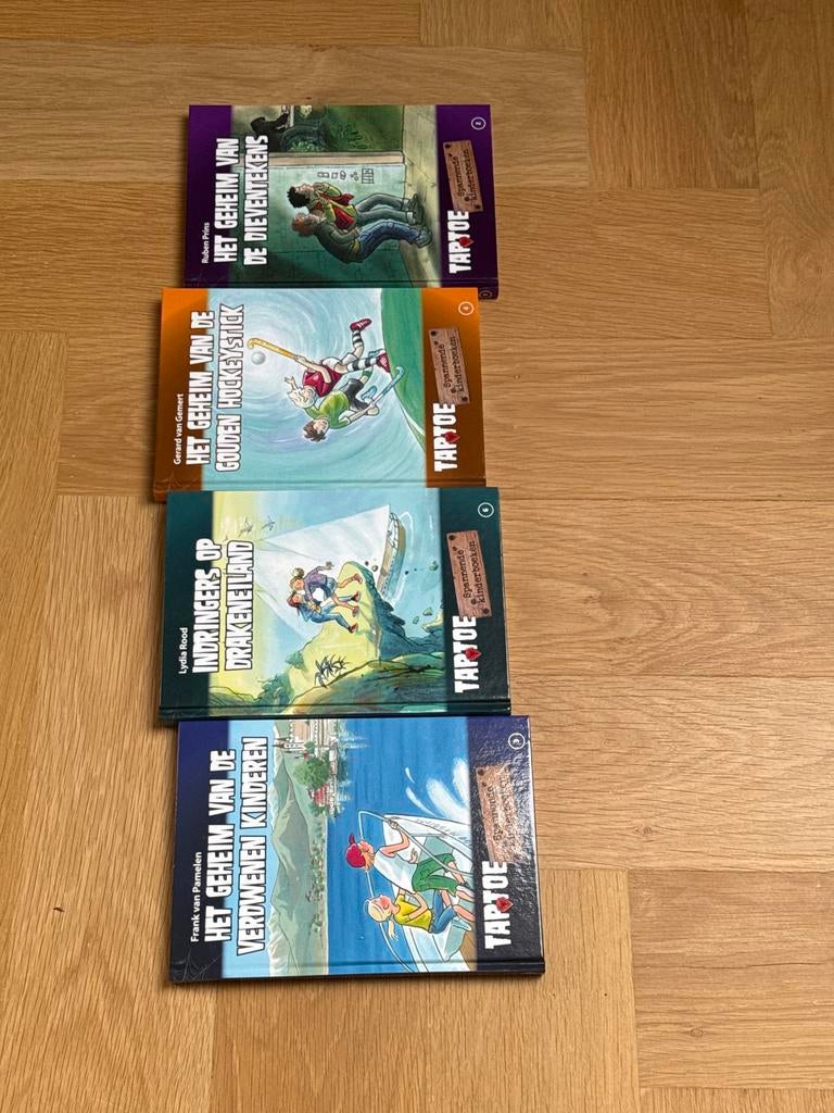 4 Taptoe spannende kinderboeken, Ophalen of Verzenden, Gelezen, Fictie algemeen