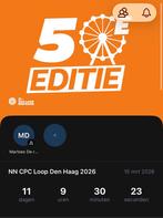 Cpc startbewijs halve marathon, Eén persoon, Maart