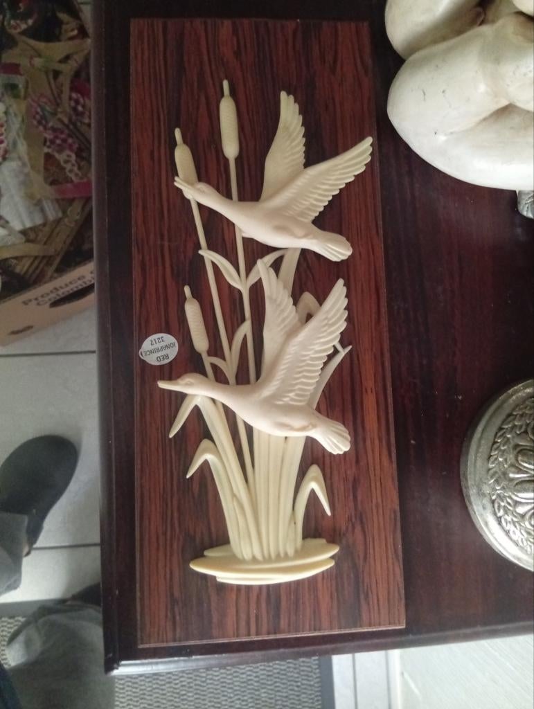 Mod century Wanddecoratie: Vliegende Eenden in Riet, Ophalen of Verzenden, Gebruikt