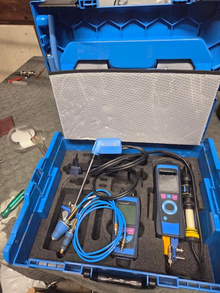 Blue Line Manometer & Eurolyzer - Compleet getest & gekeurd, Doe-het-zelf en Verbouw, Ophalen of Verzenden, Zo goed als nieuw