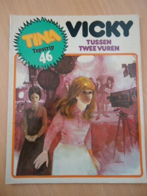 Tina topstrip 46, Vicky tussen twee vuren, Boeken, Stripboeken, Eén stripboek, Ophalen of Verzenden, Gelezen
