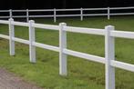 6. Kunststof hekwerk | Kunststof omheining wit | plastic hek, Weidegang, 4 paarden of pony's of meer