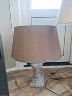 Staande lamp steen / hout creme bruin, Huis en Inrichting, Ophalen, Bruin, Rond, 50 cm of meer