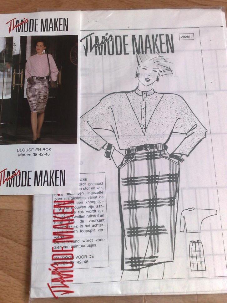 14 x Kant en klaar patronen thuis mode maken , €1.50 p/st, Hobby en Vrije tijd, Kledingpatronen, Nieuw, Vrouw, Overige merken