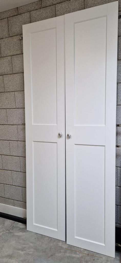 Kastdeuren wit, Ophalen, Gebruikt, 80 tot 100 cm, 215 cm of meer