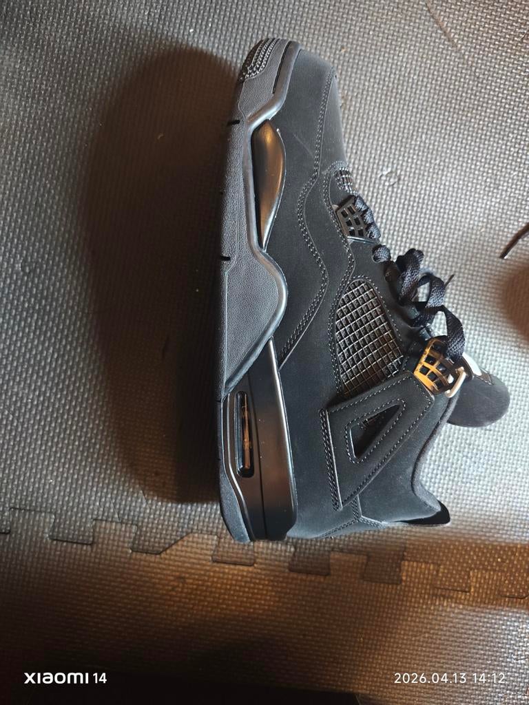 Black Cat Jordan 4 sneakers maat 46, Kleding | Heren, Schoenen, Ophalen of Verzenden