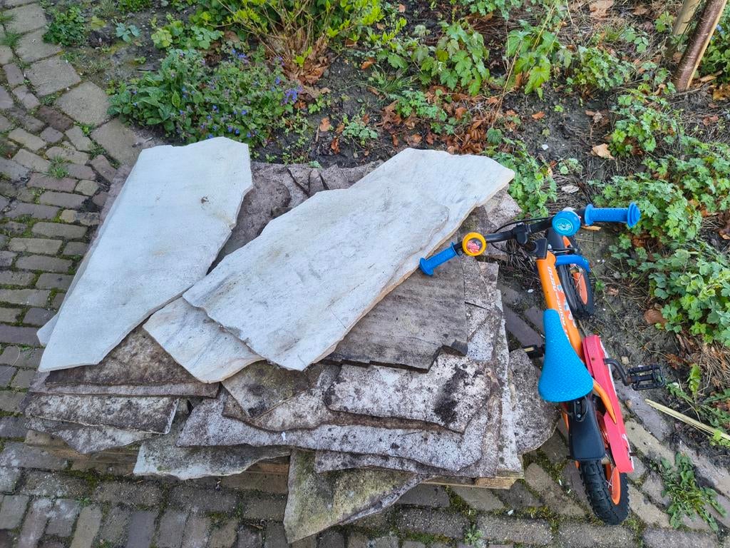 Gebruikte flagstones voor tuin of terras, Ophalen, Gebruikt, Terrastegels, Natuursteen