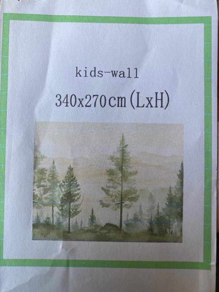 Kinderkamer behang, Ophalen, 10 tot 25 m², Groen, Pastel aquarel