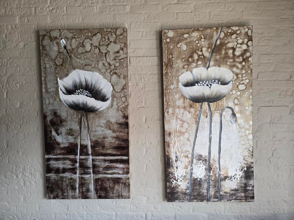 Mooie canvas schilderijen, Ophalen, Zo goed als nieuw, Schilderij, 75 cm of meer