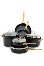 Pannenset 10 delig Greenpan Padova Blush Black Gold, Verzenden, Pannenset, Keramische plaat, Nieuw