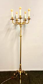 Prachtige 172 cm Messing staande lamp 5-arms Candelabra, Ophalen