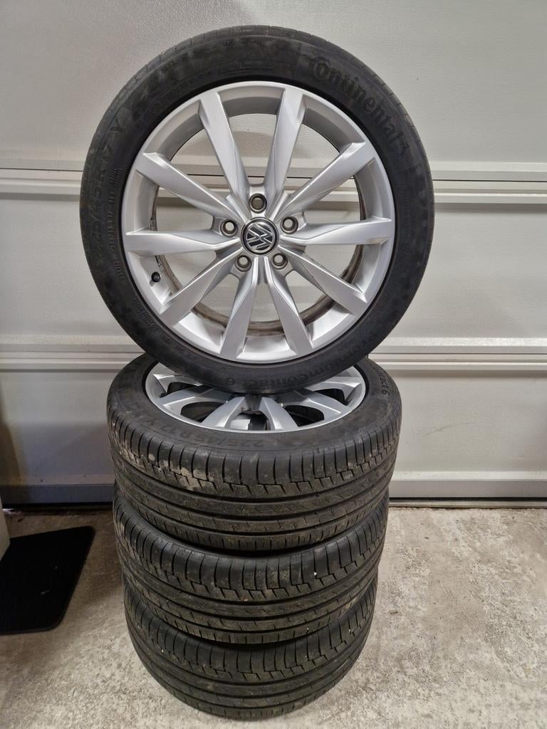 🌞 5x112 17 inch dijon golf 5 6 7 8 R line gti gtd gte caddy, Auto-onderdelen, Banden en Velgen, Ophalen, Gebruikt, Banden en Velgen