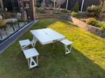 Inklapbare picknicktafel, Aluminium, Ophalen of Verzenden, Zo goed als nieuw, Rechthoekig