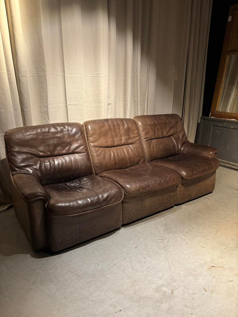 Desede Bankstel 3 +2 zits Model Ds66, Gebruikt, Retro Vintage, De Sede, 150 tot 200 cm