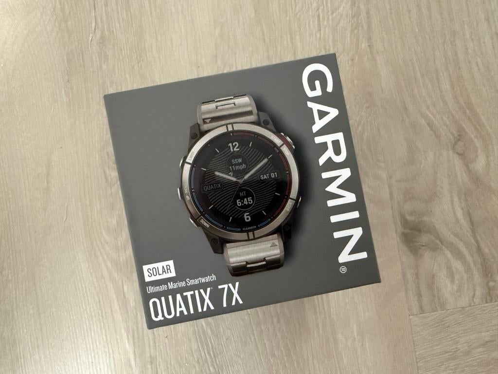 🔥 Garmin Quatix 7X Solar Titanium - Luxe Smartwatch Sealed, Klantenservice@garmin.nl, Staal, Polshorloge, Overige materialen