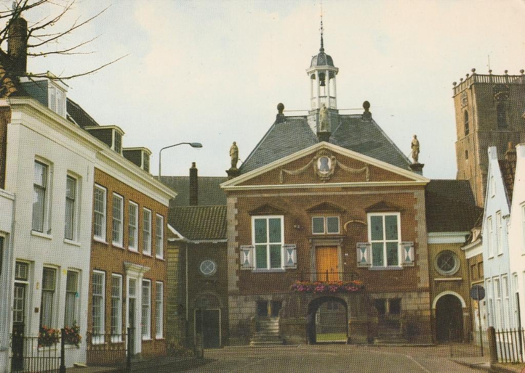 MIDDELHARNIS Gemeentehuis, Verzenden, 1960 tot 1980, Gelopen, Zuid-Holland