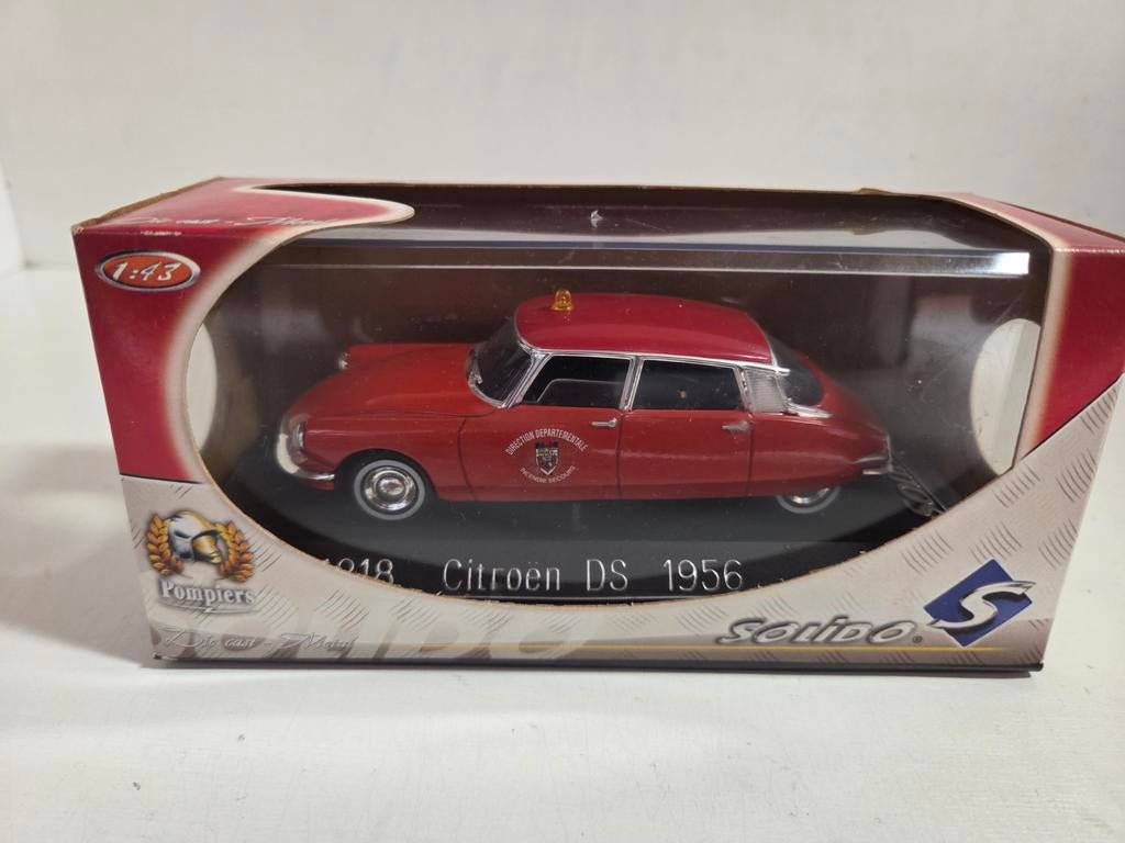 Solido Citroën DS brandweer 1:43, Hobby en Vrije tijd, Modelauto's | 1:43, Auto, Ophalen of Verzenden, Zo goed als nieuw, .
