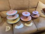 Drie kartonnen demontabele etageres, Ophalen of Verzenden, Zo goed als nieuw, Cupcakes, Serveervorm
