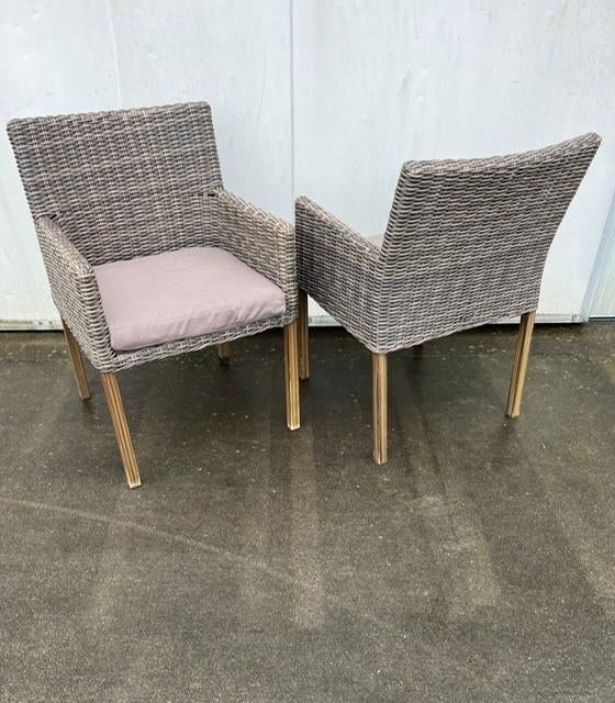 17 stuks horeca Wicker terrasstoelen nette staat, Ophalen, Overige kleuren, Zo goed als nieuw, Metaal